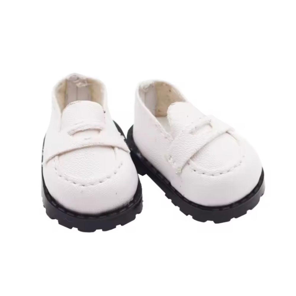 Labubu Loafers Dress Shoes - White - Brand New